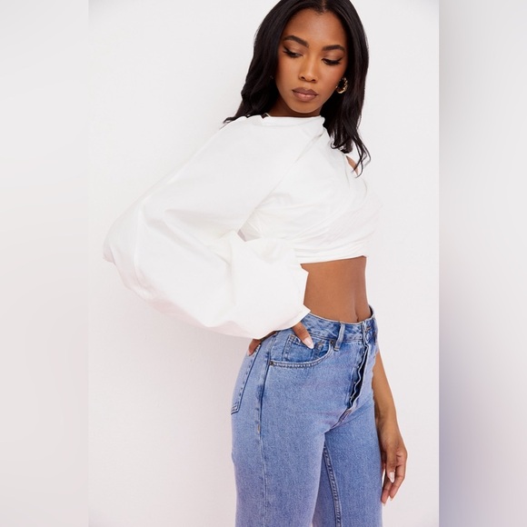 Gigii’s Womens 2 Piece Designer Luxury White Set | Shirt and Skirt | NEW/NWT!💜 - Picture 4 of 16